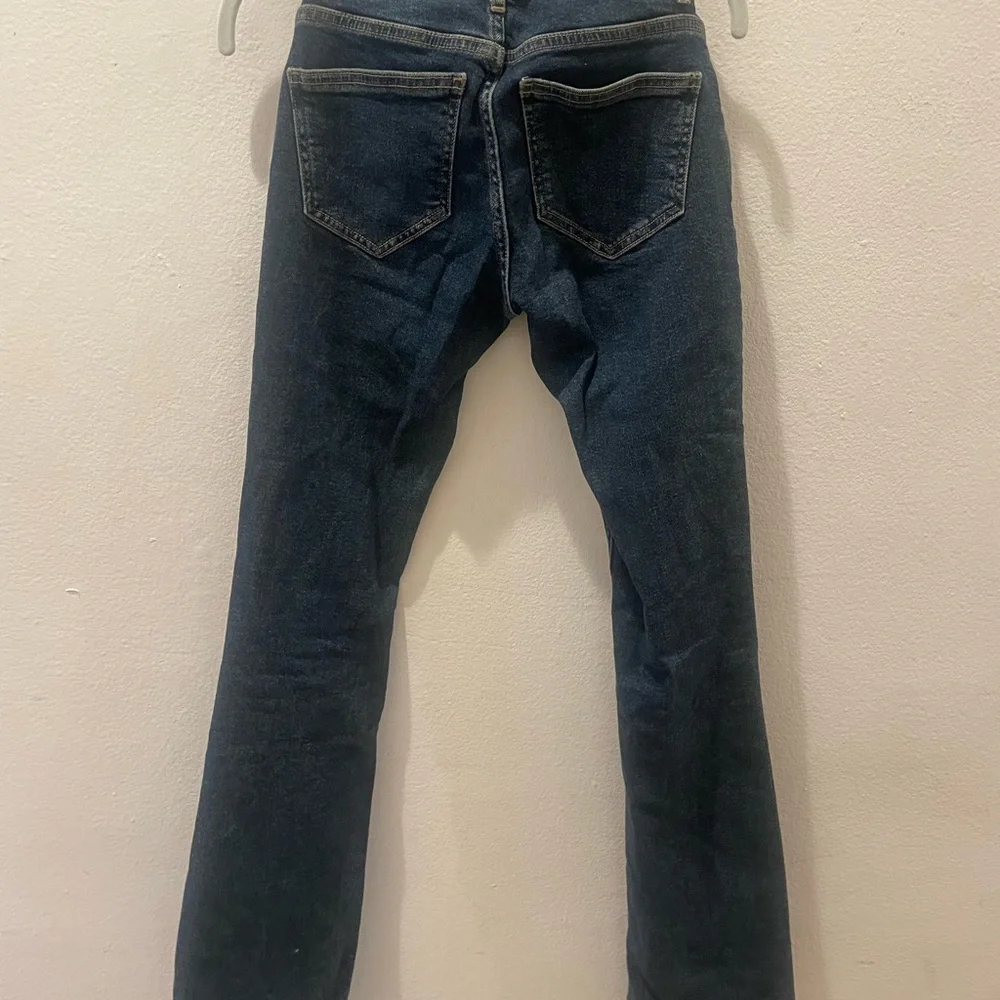Mango Low-rise flared blue jeans Straight Classic Style worn ONCE 😍